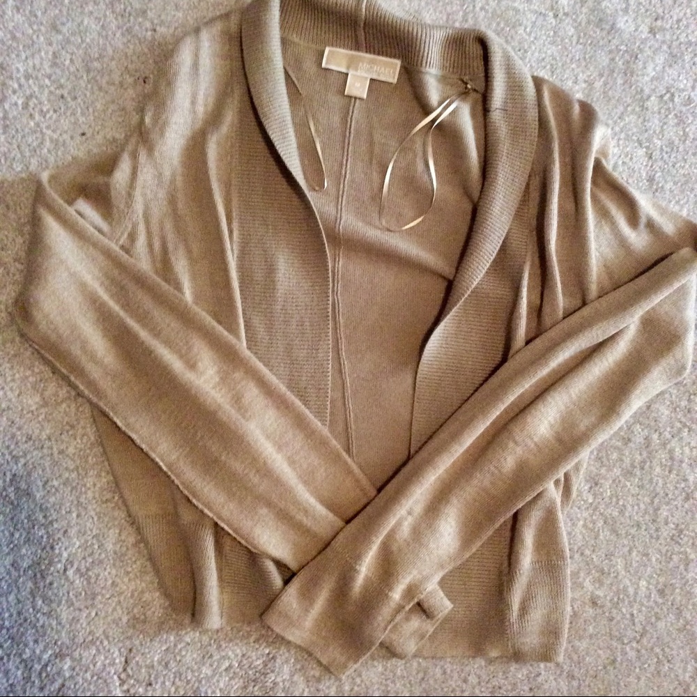 Never worn Michael Kors gold cardigan